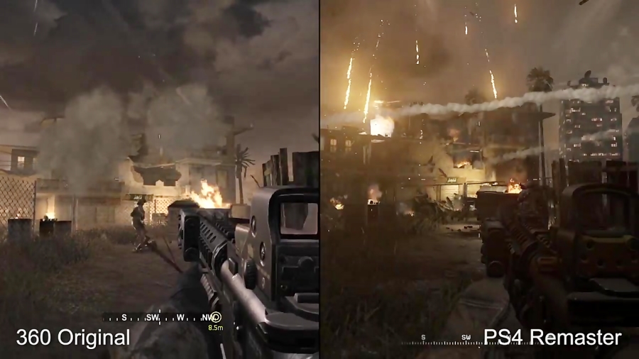 مقایسه گرافیک بازی Call of Duty Modern Warfare Remastr