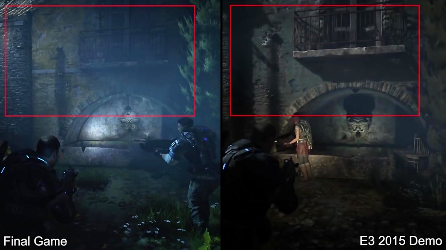 بررسی گرافیک بازی Gears of War 4 Final Game vs E3 2015