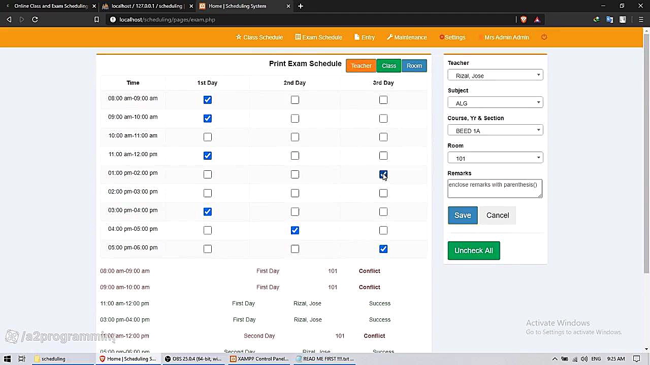 سیستم برنامه ریزی آنلاین کلاس و آزمون در PHP مهدی مهدوی‌کیا
