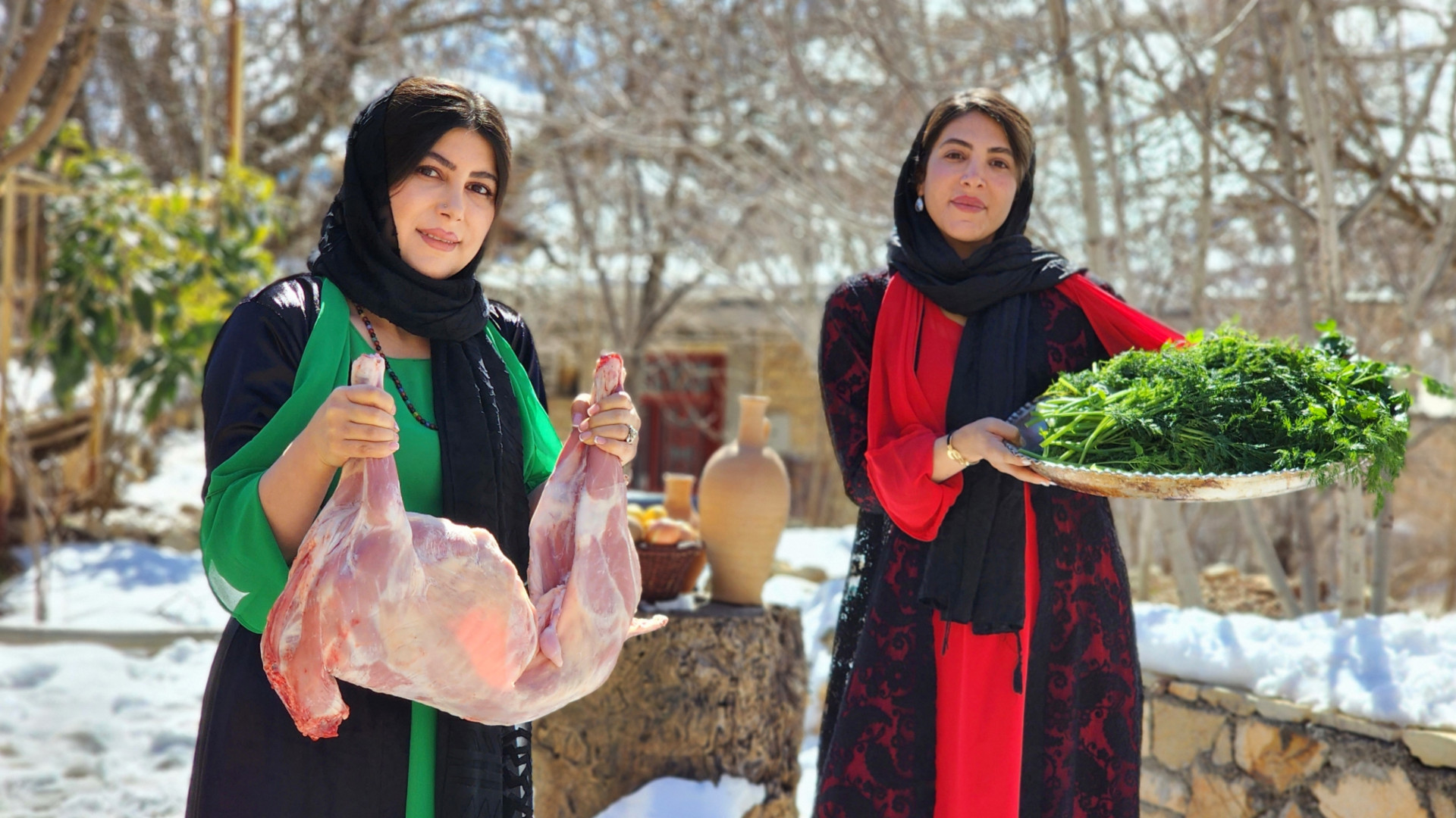 پخت بره کامل و شکم پر در تنور...