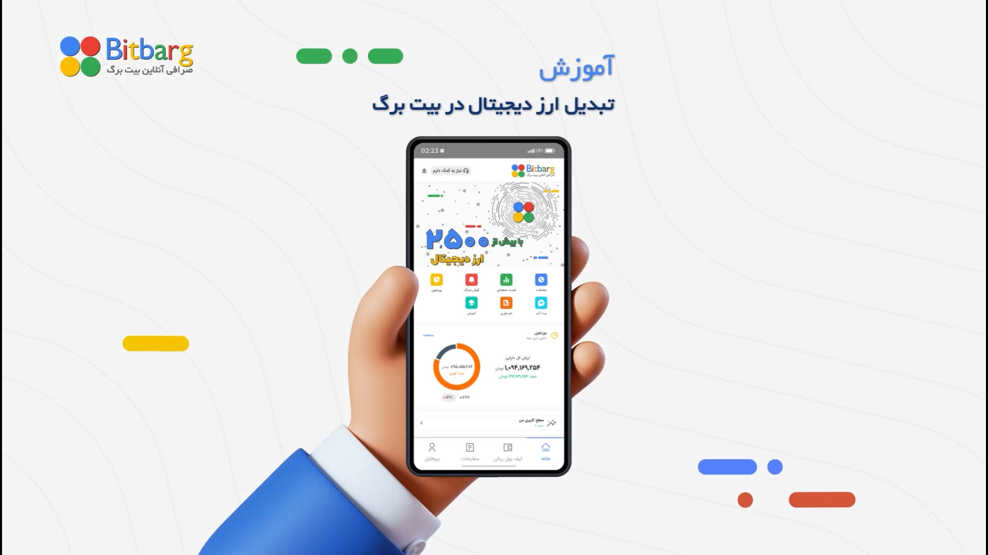 آموزش , تبدیل , ارز , دیجیتال , بیت , برگ , https: , bitbarg , com