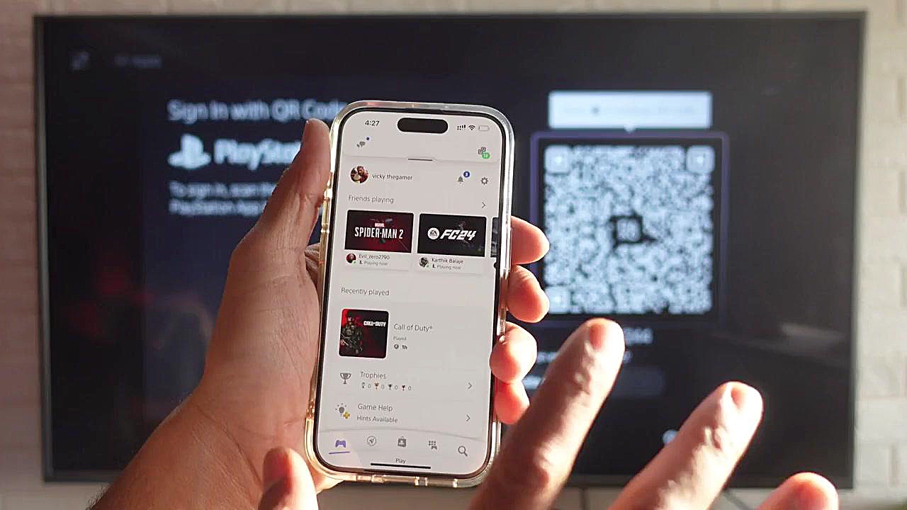 QR Code Scan easy Login in PS5 بلیچینگ