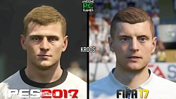مقایسه کامل PES17 VS FIFA17 چهره ها