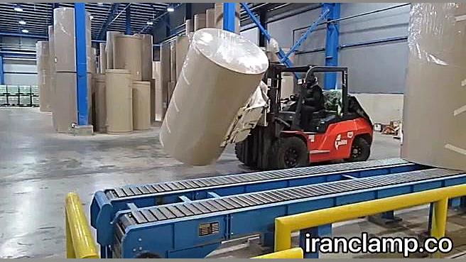 بهترین گیره های رول کاغذ رولگیر لیفتراک paper roll clamp پای پتی