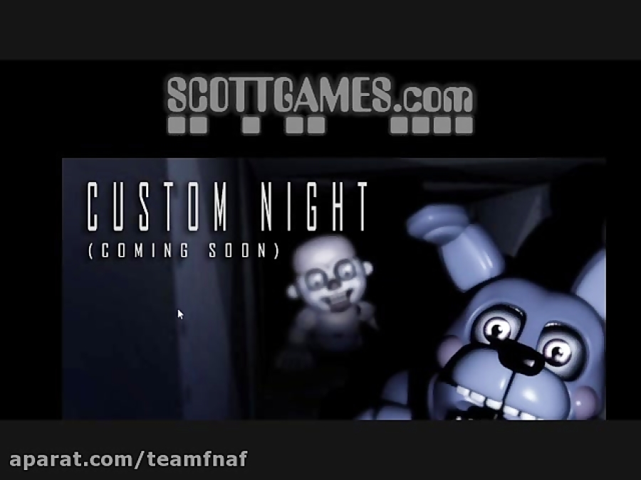 تیزر Fnaf sister location : custom night