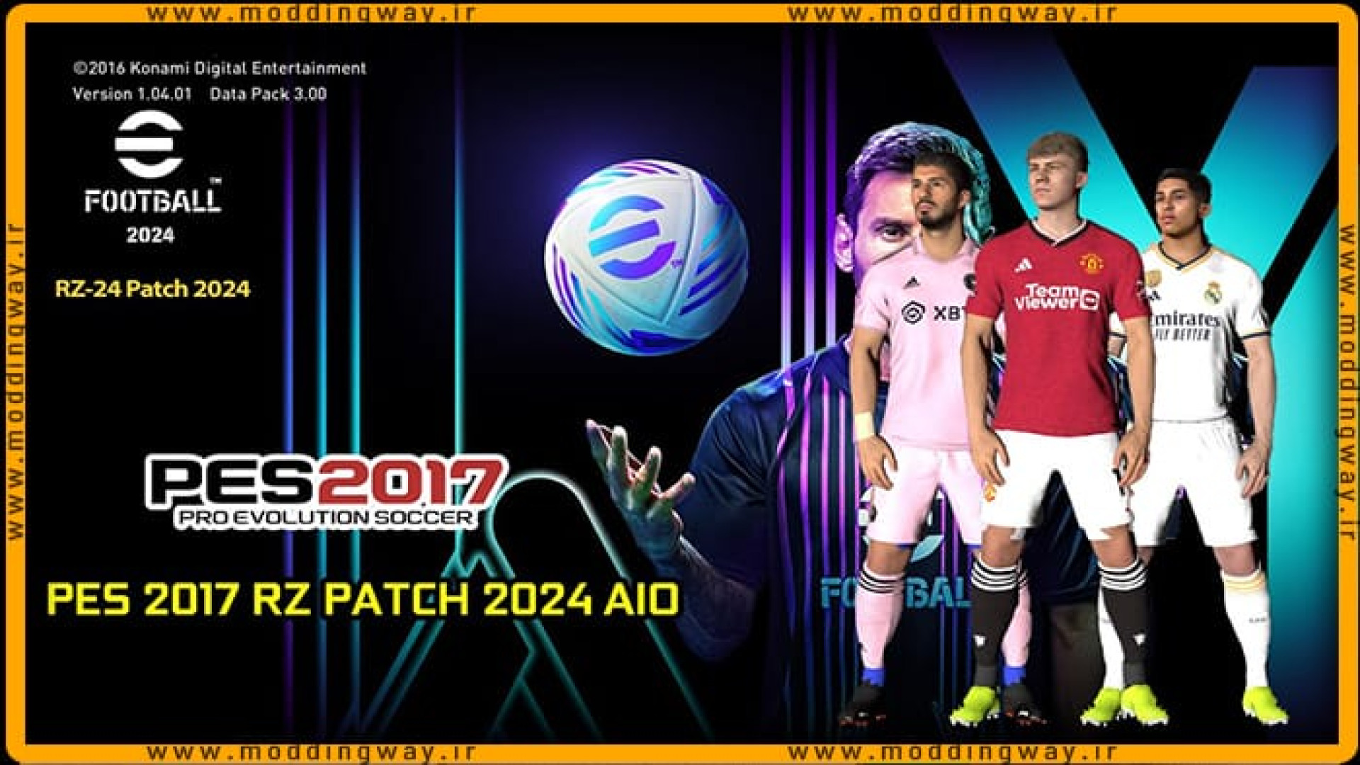 آموزش نصب پچ RZ-24 Patch برای PES 2017 روکش دندان