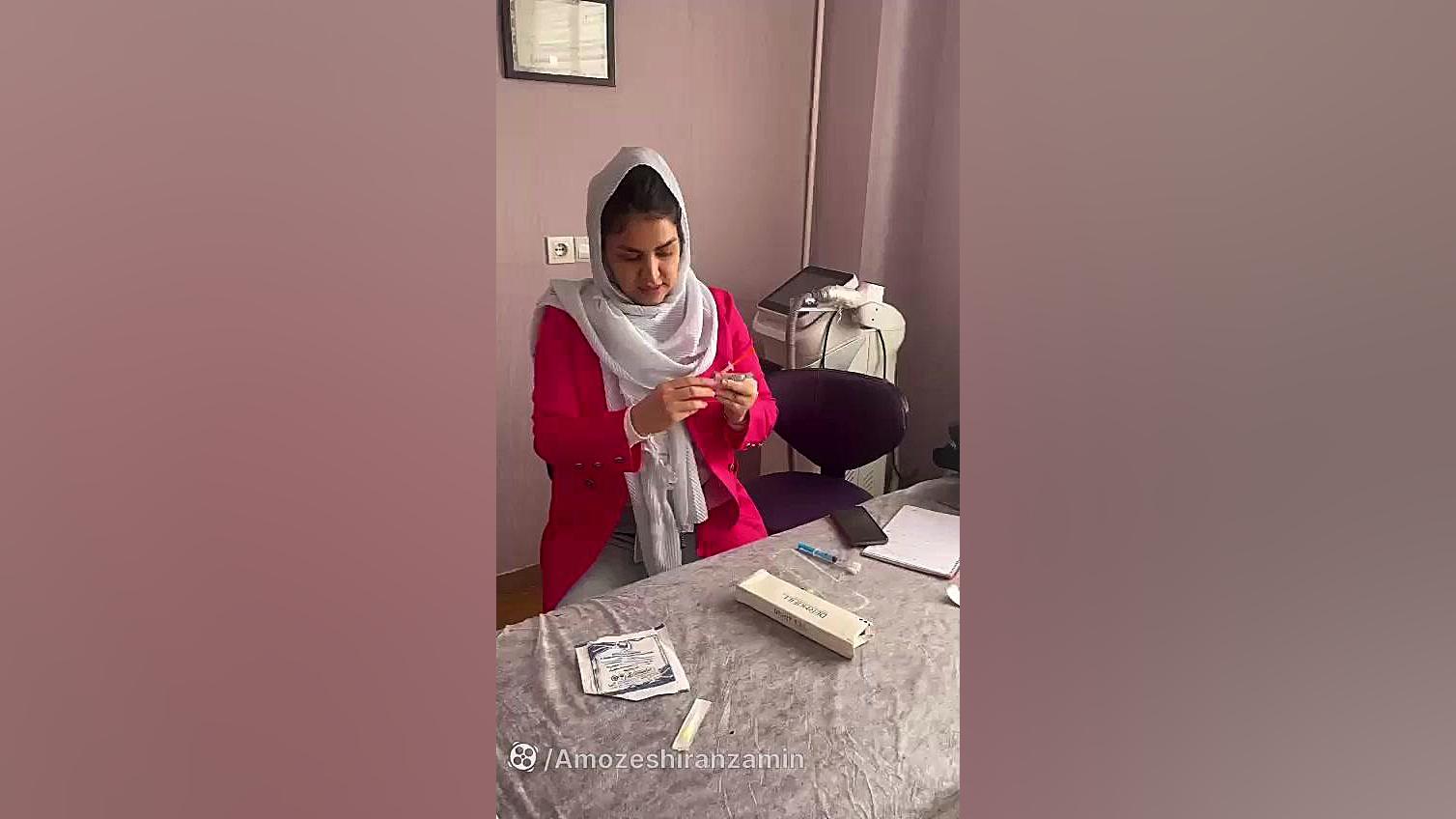 آموزش مراحل تزریق ژل ایران زمین بوتاکس آنزیم کاشت نخ ترمیم سوختگی