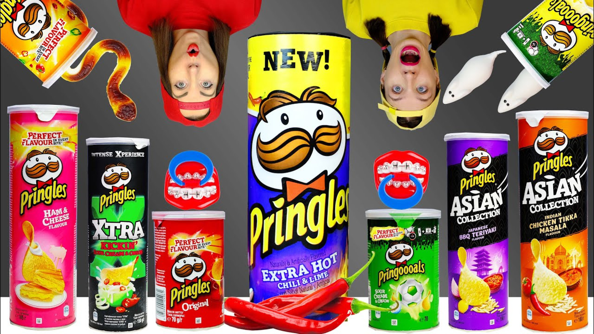 PRINGLES CHALLENGE 프링글스 챌린지 Pico Pocky POTATO CHIP CHALLENGE ریتوکسیمب-هایبرید
