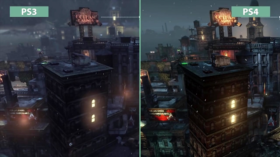 مقایسه گرافیک بازی Batman Arkham City - PS4 vs PS3