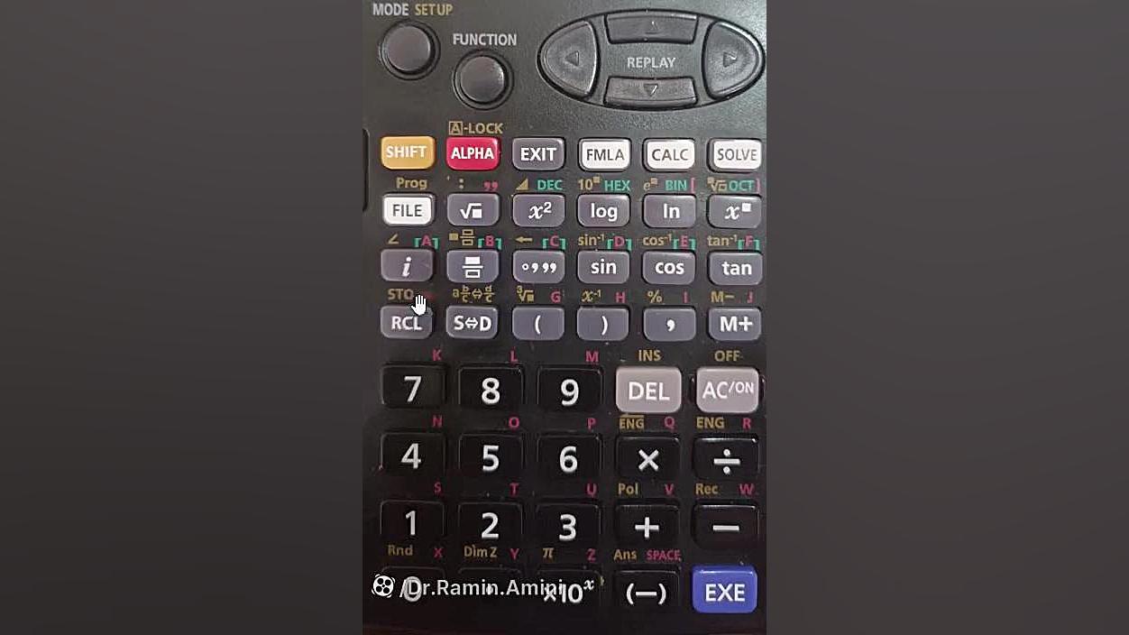 4- آشنایی با کلیدهای مختلف ماشین حساب دکتر رامین امینی