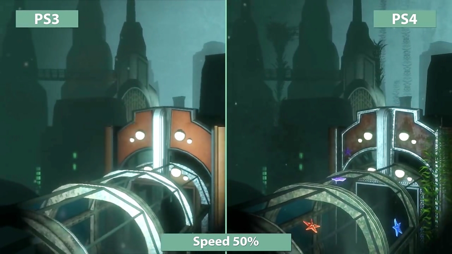 مقایسه گرافیک بازی BioShock - PS4 vs PS3