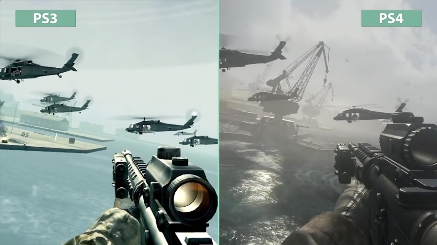 مقایسه گرافیک بازی Call of Duty 4 Modern Warfare