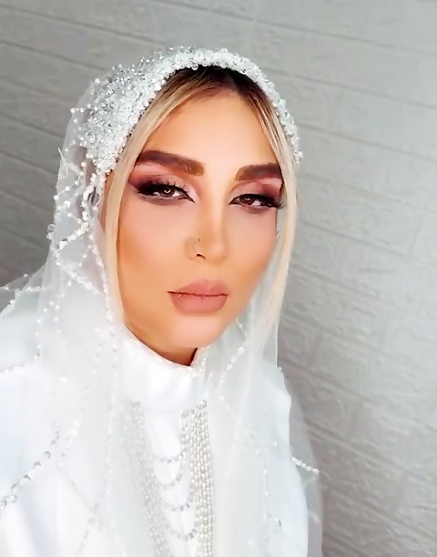 شینیون عروس در سالن زیبایی ریحانه رفیعی، شهر جدید پردیس