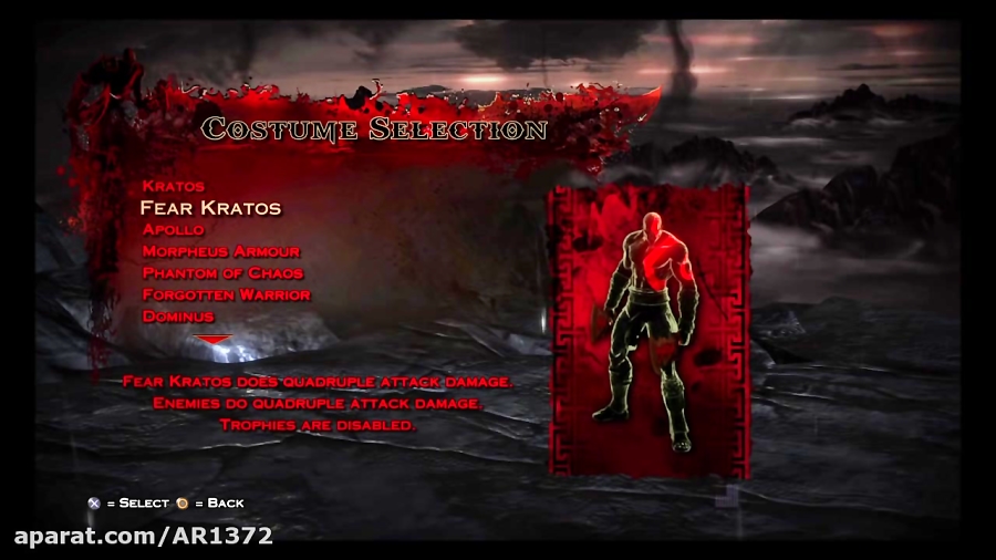 GOD OF WAR III _ PS4 تمام لباس های کریتوس.HD