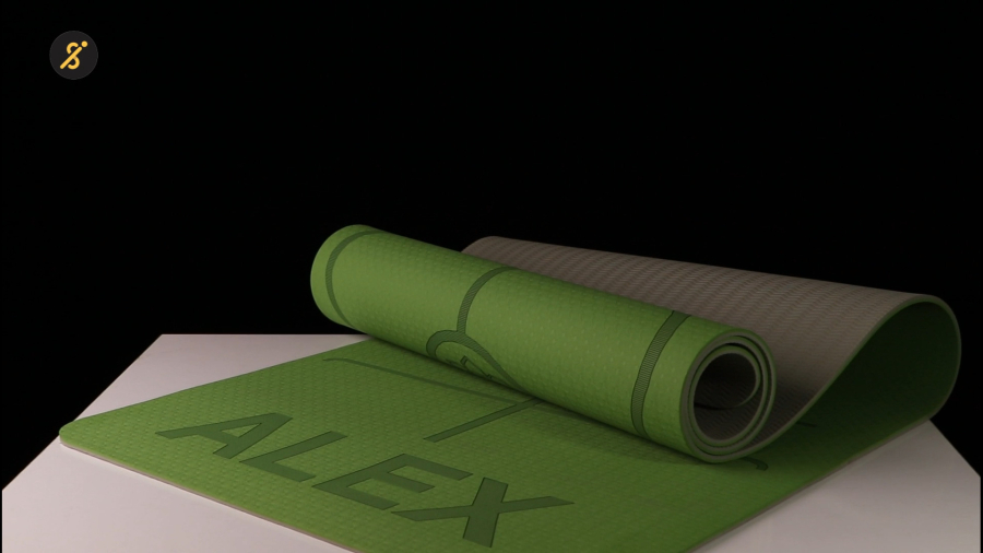 زیرانداز بدنسازی مت یوگا 6 میلیمتری TPE دو رنگ الکس Alex