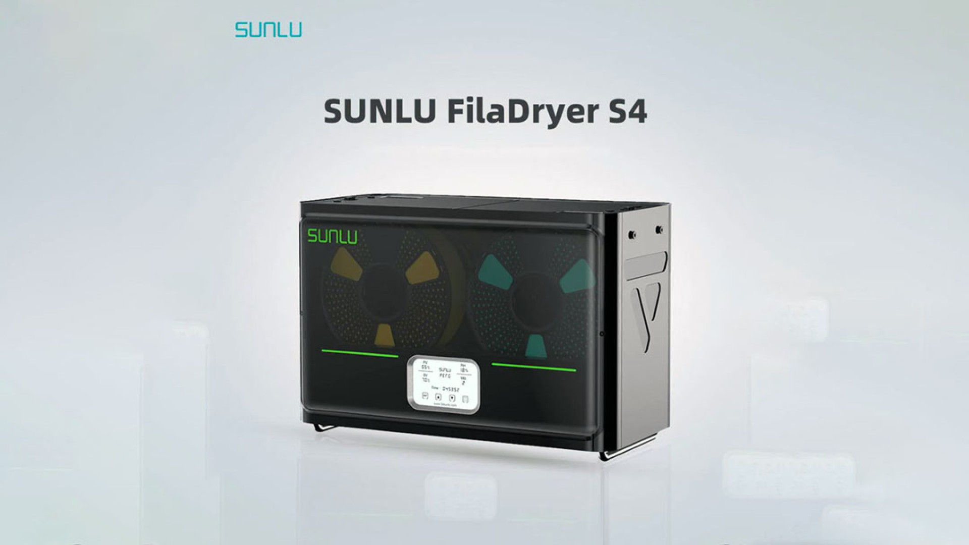 معرفی کامل دستگاه نگهداری فیلامنت درایر اس چهار SUNLU FILADRYER S4 زمان902ثانیه
