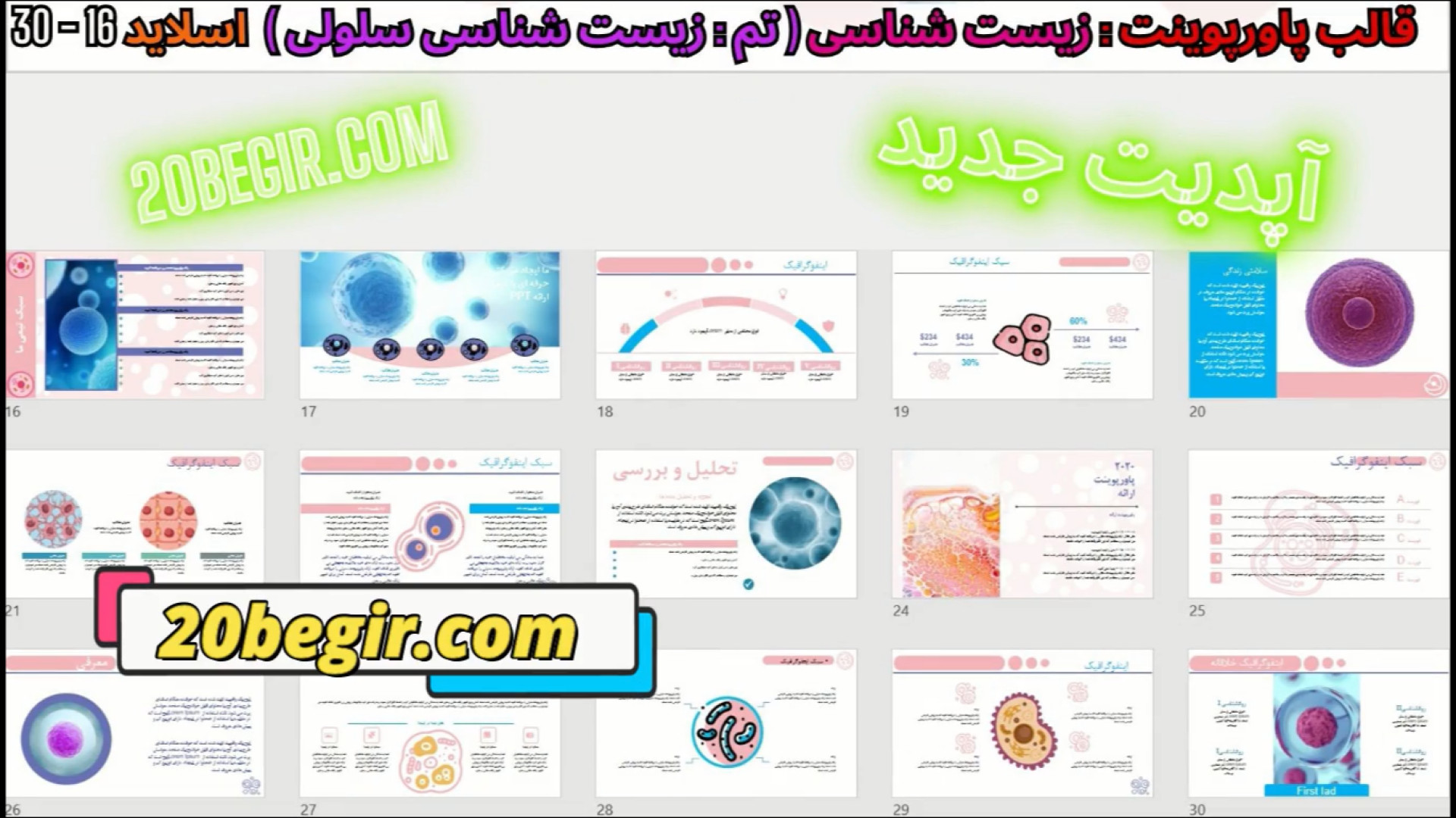 قالب پاورپوینت زیست شناسی سلولی کلاغ آنلاین