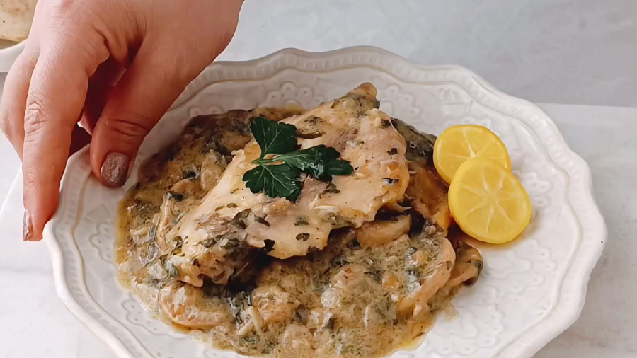 طرز تهیه ماهی حلوا با سس قارچ