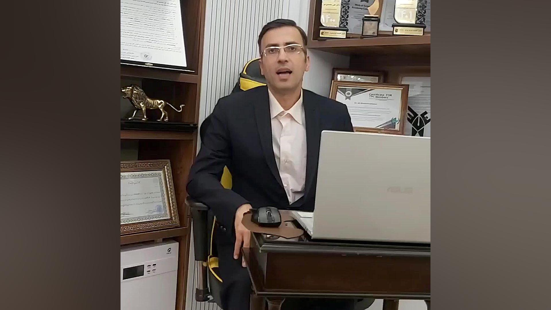 حمایت دکتر علی محمدی پور از سیاست گذاری صدا و سیما دکتر علی محمدی پور_نخبه جوان اقتصادی کشور از تبریز