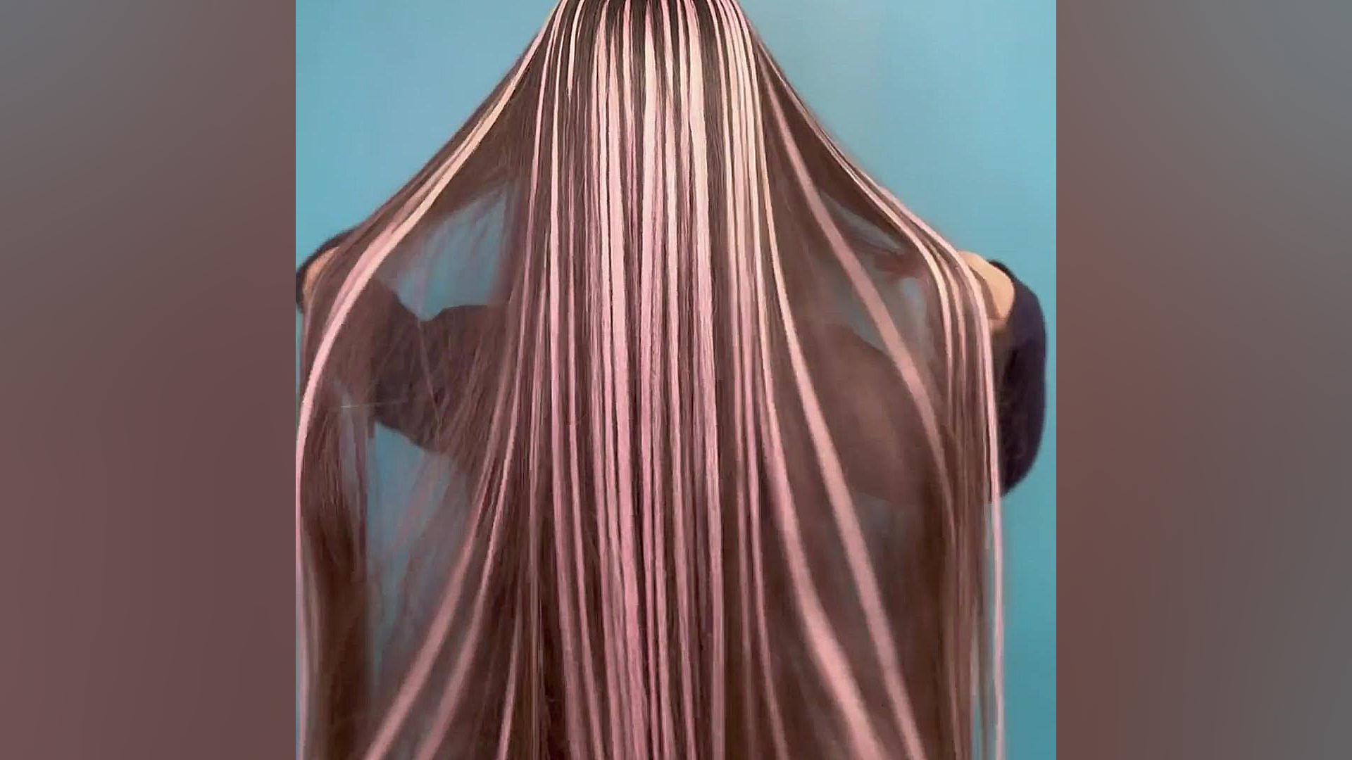 نحوه نصب اکستنشن مو رنگی DLCO