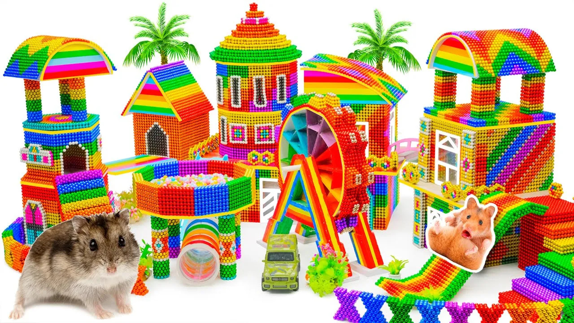 I Upgraded A Simple LEGO Hamster House Into An Amazing 4Story Villa زمان606ثانیه