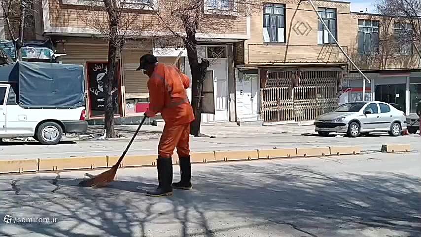 شن و نمک پخش شده در سطح معابر جمع آوری شد والسارتان