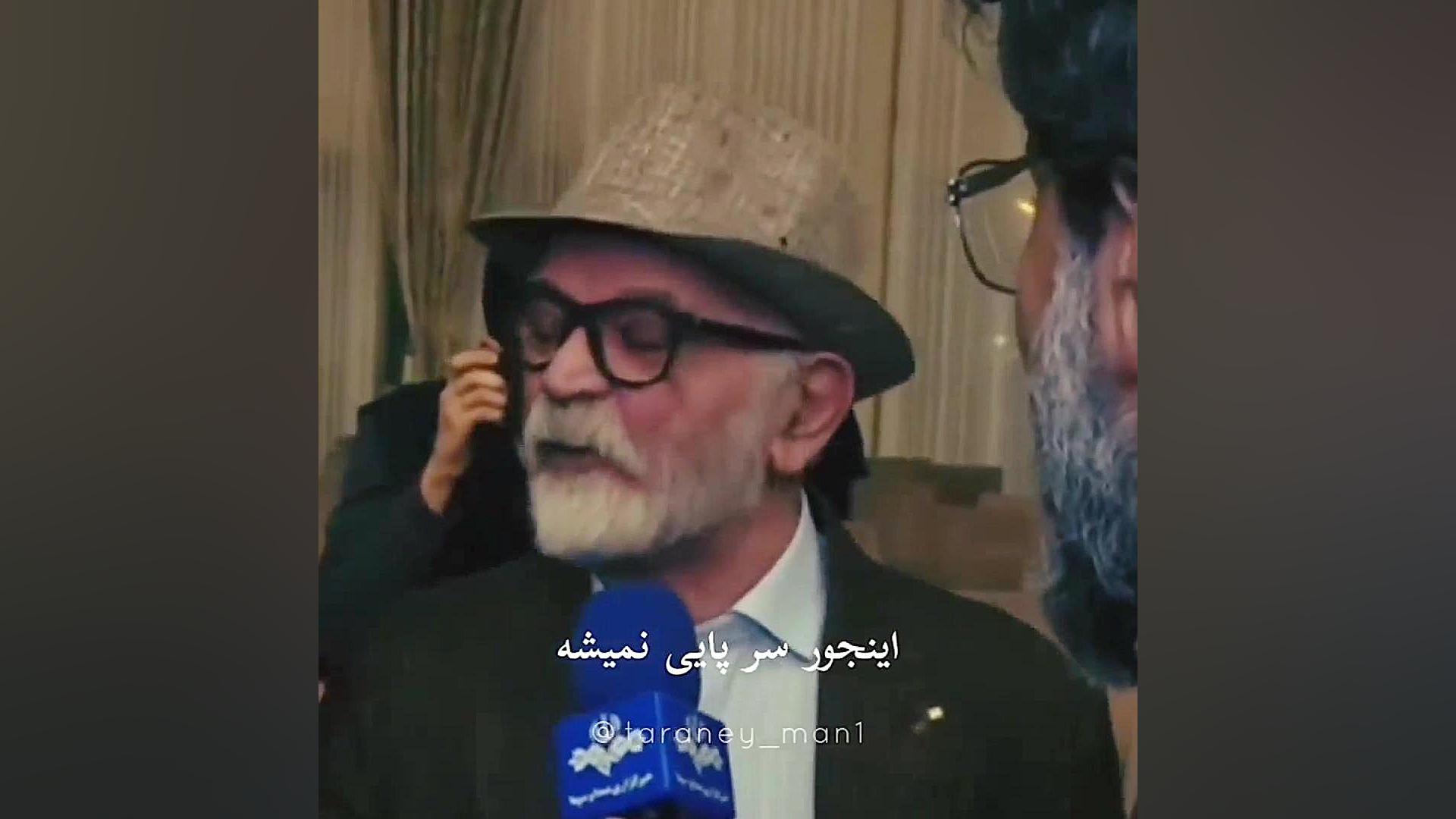 مصاحبه ی مهدی فخیم زاده  و رییس جمهور زمان15ثانیه