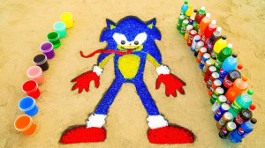 How to make Rainbow Sonic with Orbeez Wate...