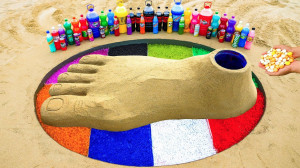 How to make Giant Rainbow FOOT  Experiment...