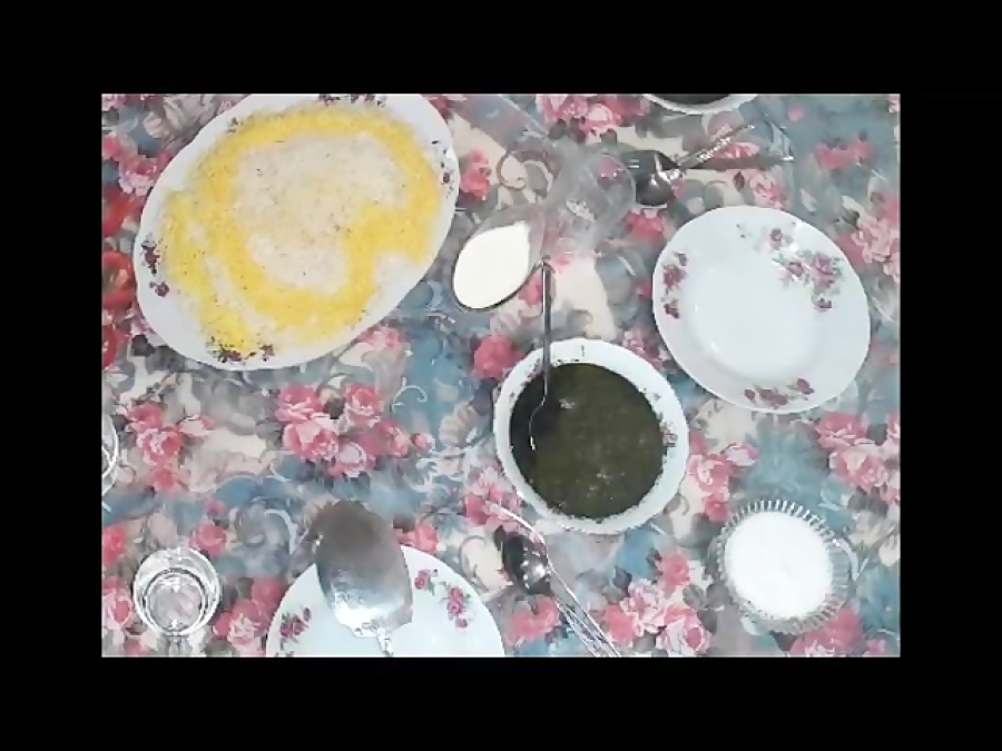 غذای خانگی-چلو خورشت قرمه سبزی با برنج ایرانی و هندی