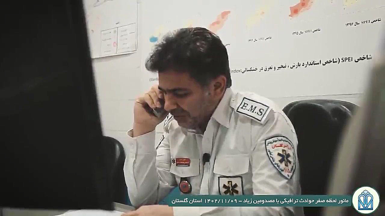 مانور لحظه صفر حوادث ترافیکی : اورژانس گلستان رفع غبغب