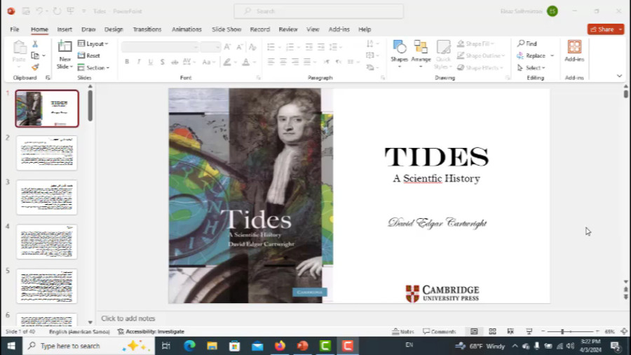 قسمت 4 - تاریخچه علمی جزر و مد TIDES A Scientific History زمان3411ثانیه