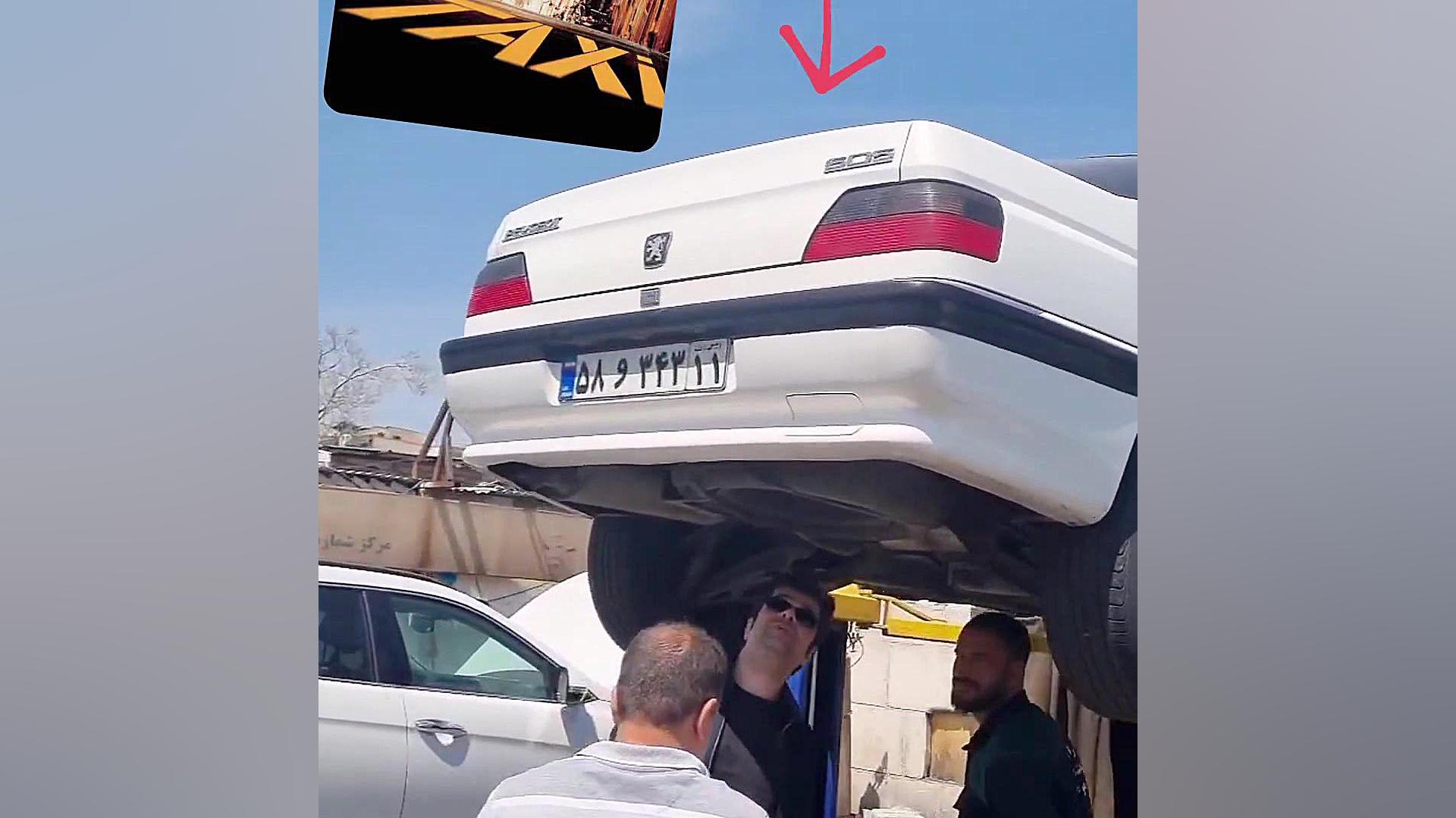 ماشین خفن فیلم تاکسی در تهران!! زمان20ثانیه