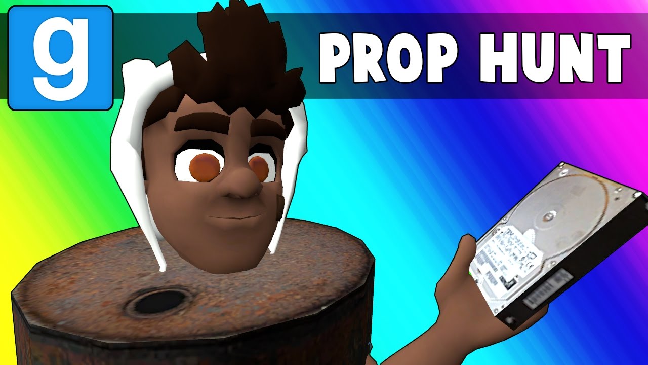 Gmod Prop Hunt Funny Moments - Barrel Room Strategy! (Garry#039;s Mod)