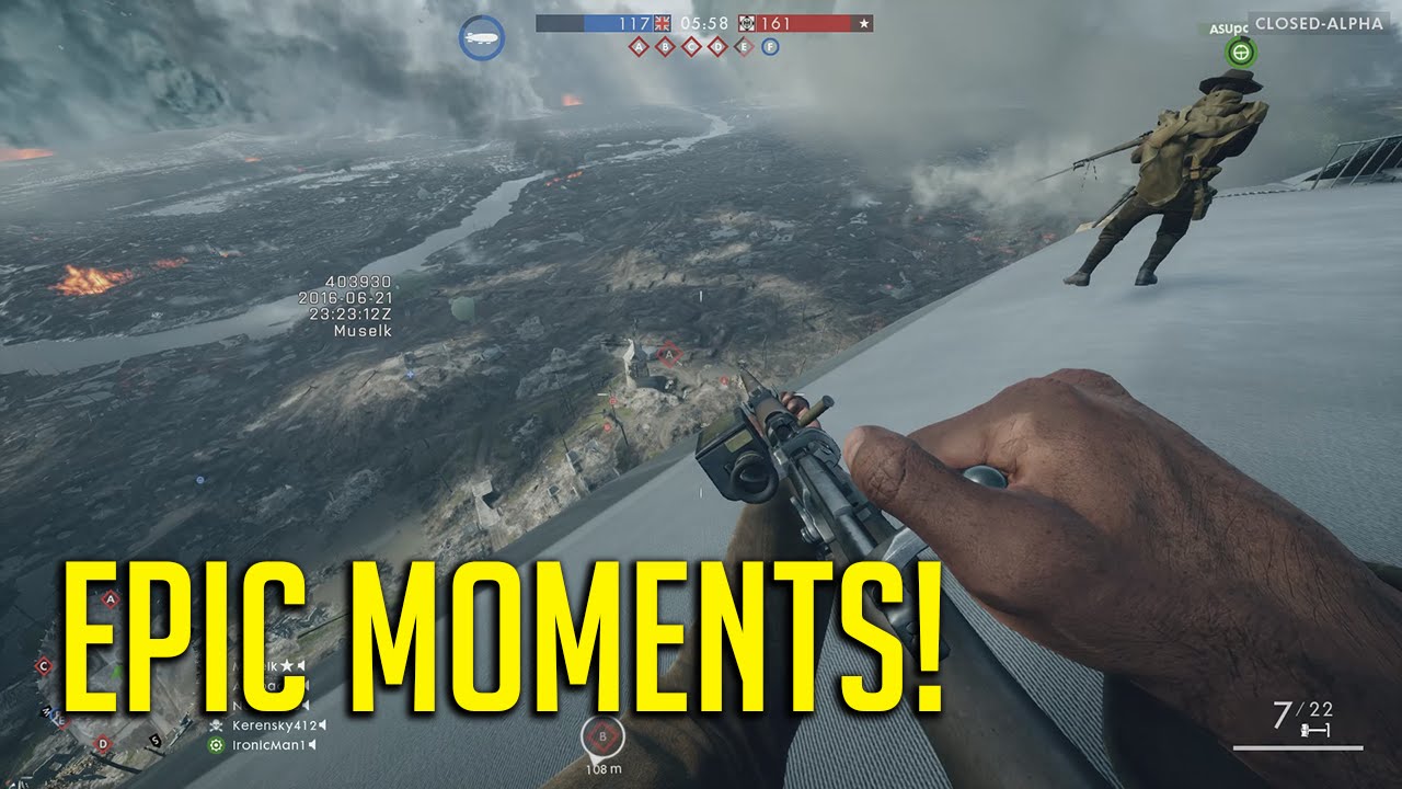 Battlefield 1 EPIC Moments! Sniping On A Behemoth!