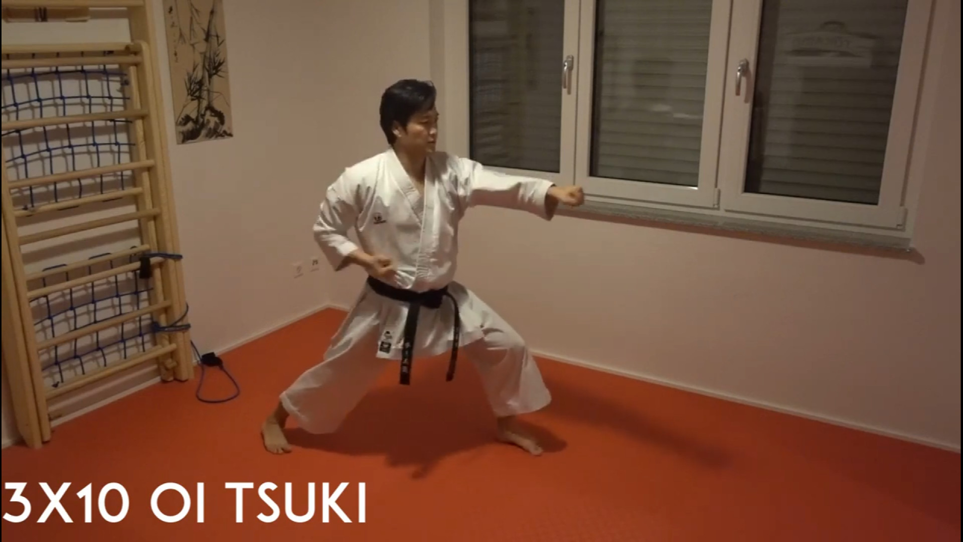 اوی تسوکیOI TSUKI pt. 2 real time training - karate basicskihon توپوتیکان