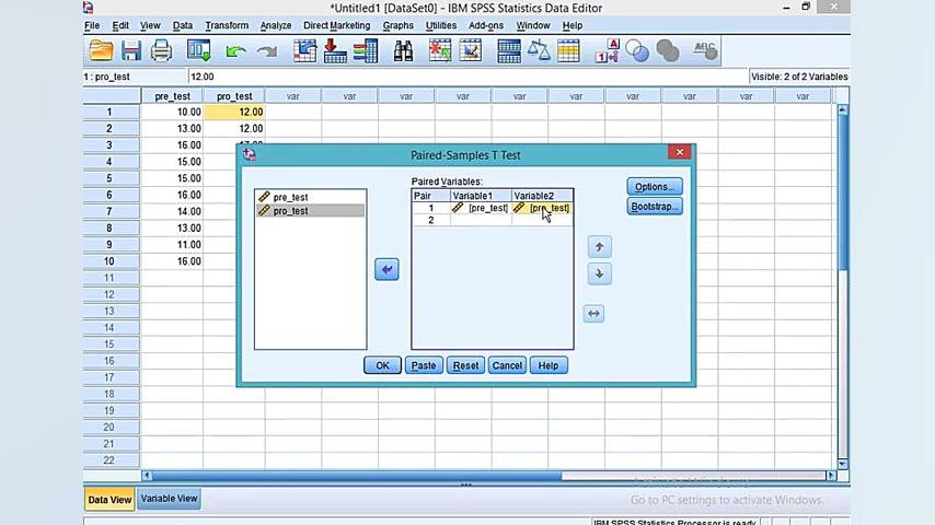 ویدئوی آموزش روش تی گروه های وابسته به کمک نرم افزار SPSS، امار استنباطی ۱ دکتر مهدی اشرفی بافقی