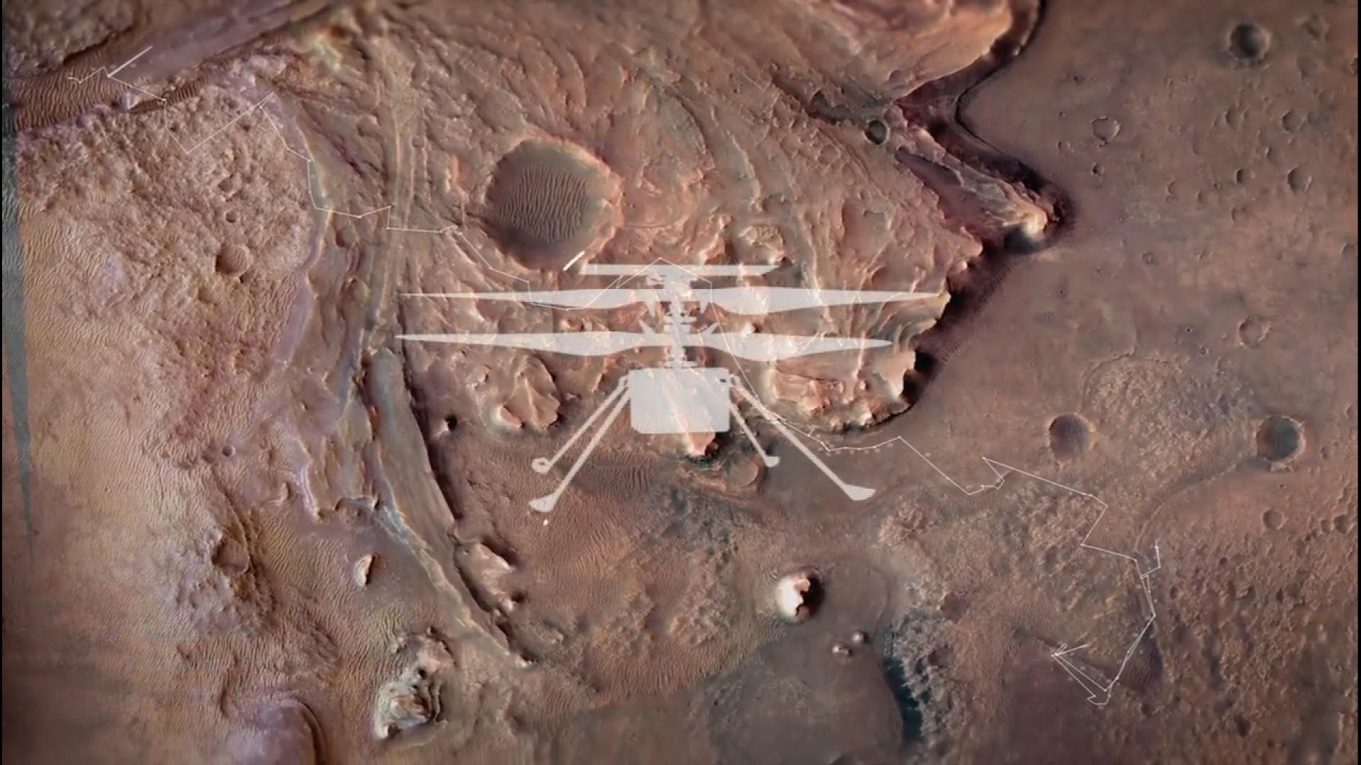 تمام ماموریت بالگرد مریخی «نبوغ» را در یک دقیقه تماشا کنید