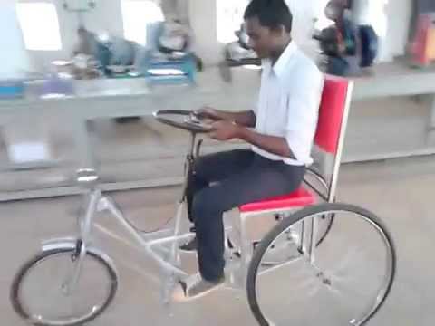 three wheeler cycle for handicapped