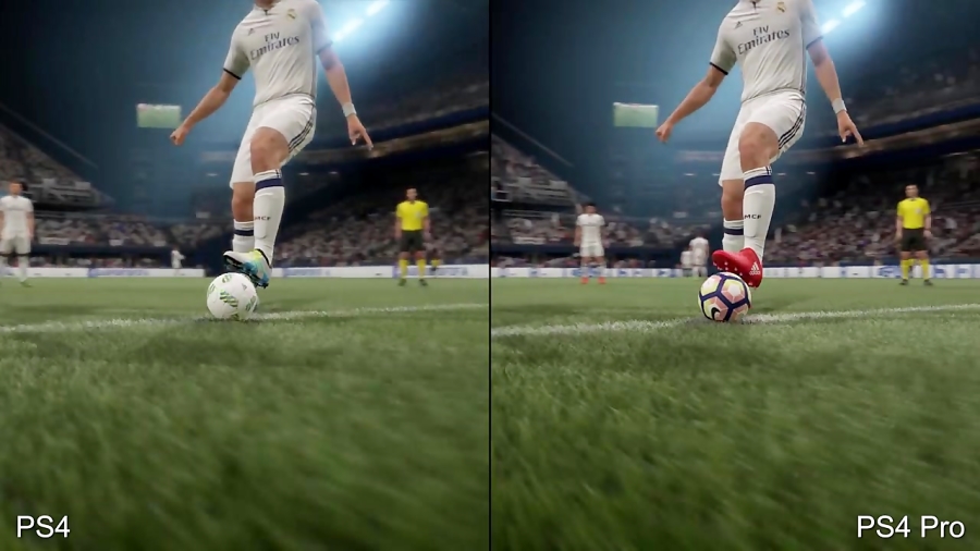 مقایسه گرافیک بازی FIFA 17 PS4 Pro vs PS4