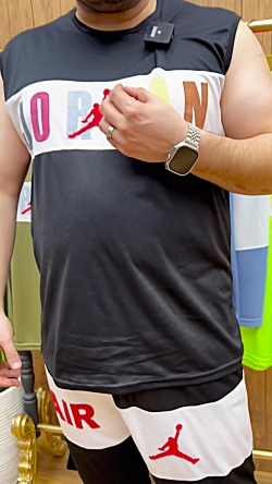 ست کاور و شلوارک سایز بزرگ مردانه