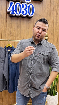 پیراهن جین سایز بزرگ مردانه