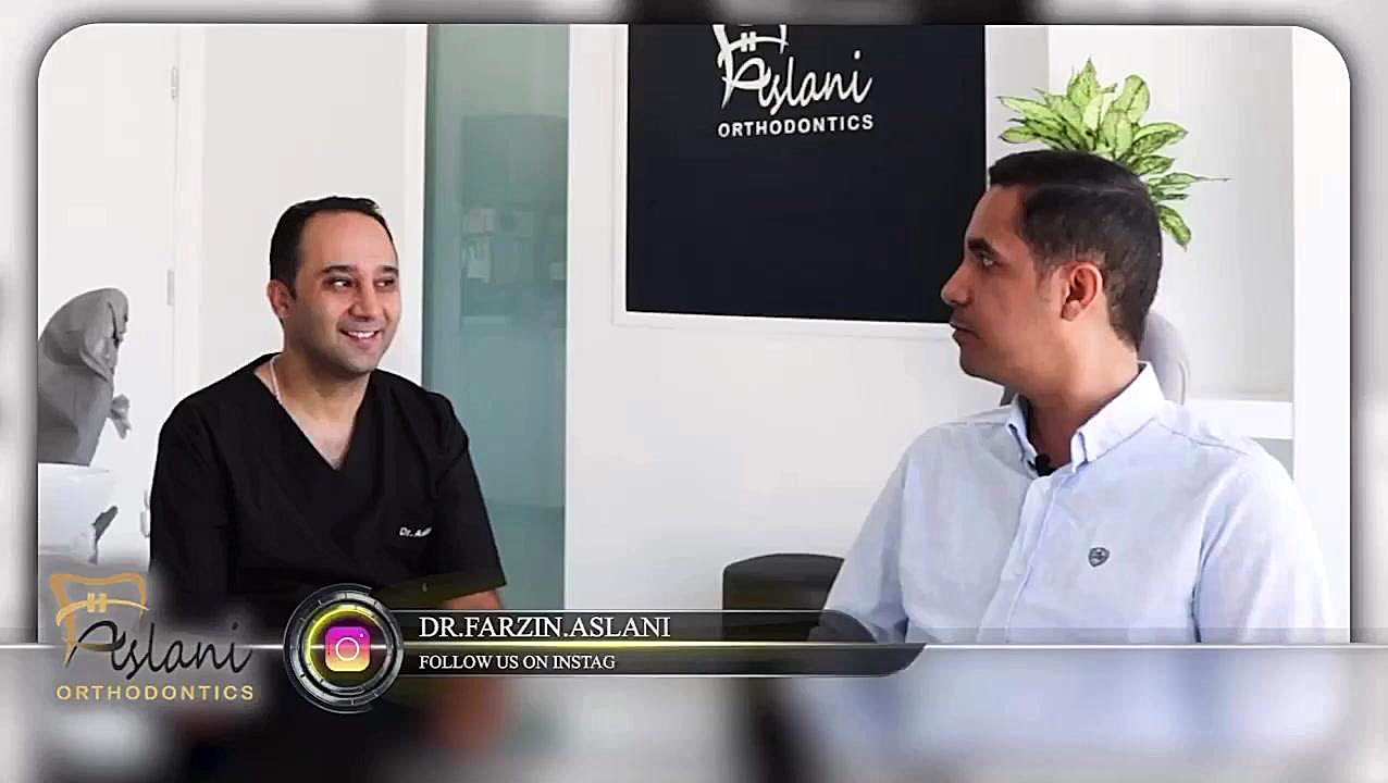 گفتگو با مراجعه کننده ارتودنسی بعد از جراحی فک بیورآکتور سه‌بعدی