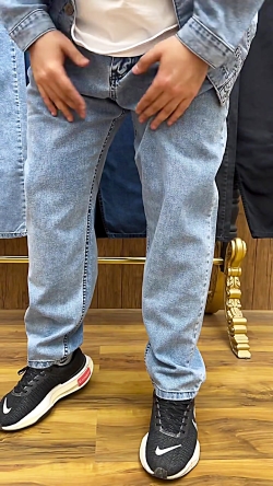 شلوار جین مام استایل سایز بزرگ مردانه