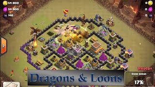 Clash of clans dragon attack strategy town hall 8 episode 1