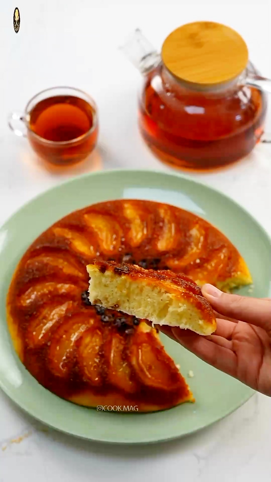 آموزش کیک سیب