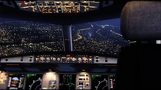 زیباترین فرود ایرباس 320 در شب -بسیار دیدنی