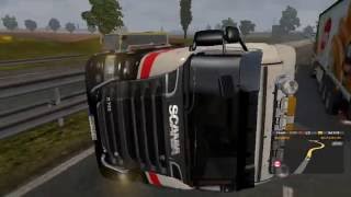 تصادف در بازی Euro Truck Simulator 2