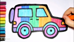 نقاشی پسرونه و کودکانه خودرو - ماشین