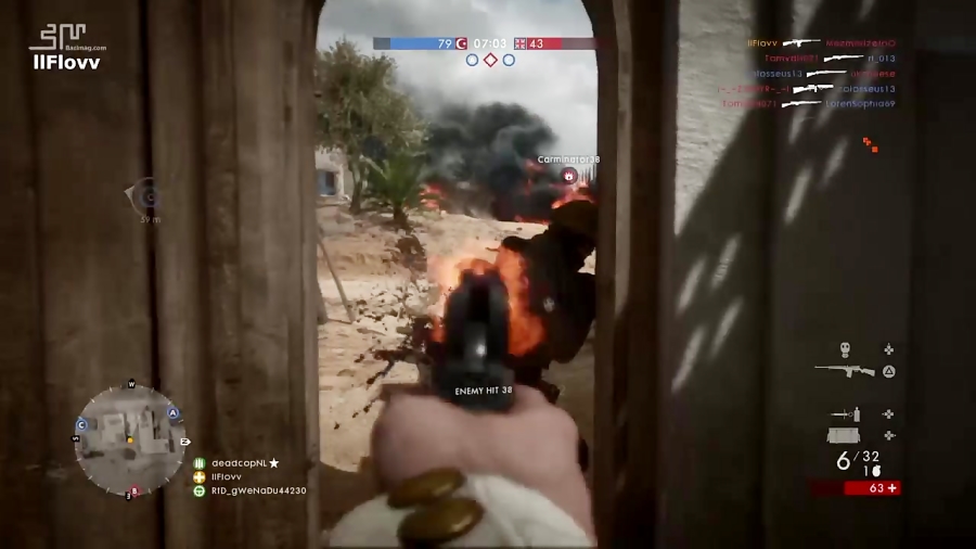 گیم پلی 6 دقیقه مبارزه در صحرا - Battlefield 1